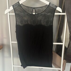 Elegant Black Lace Top